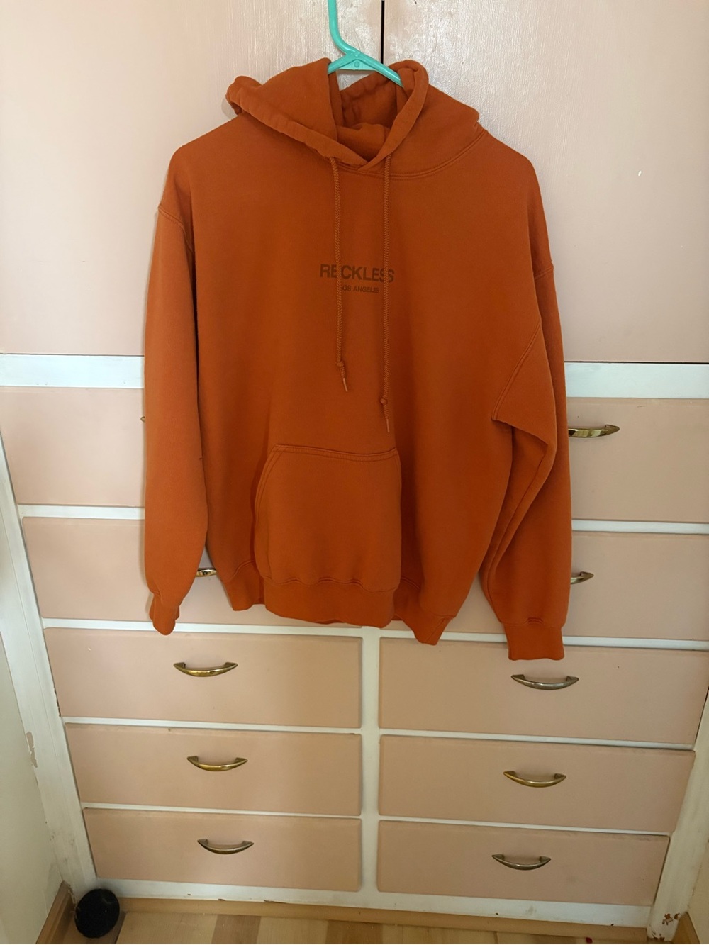 Young & Reckless Orange Pullover Hoodie
